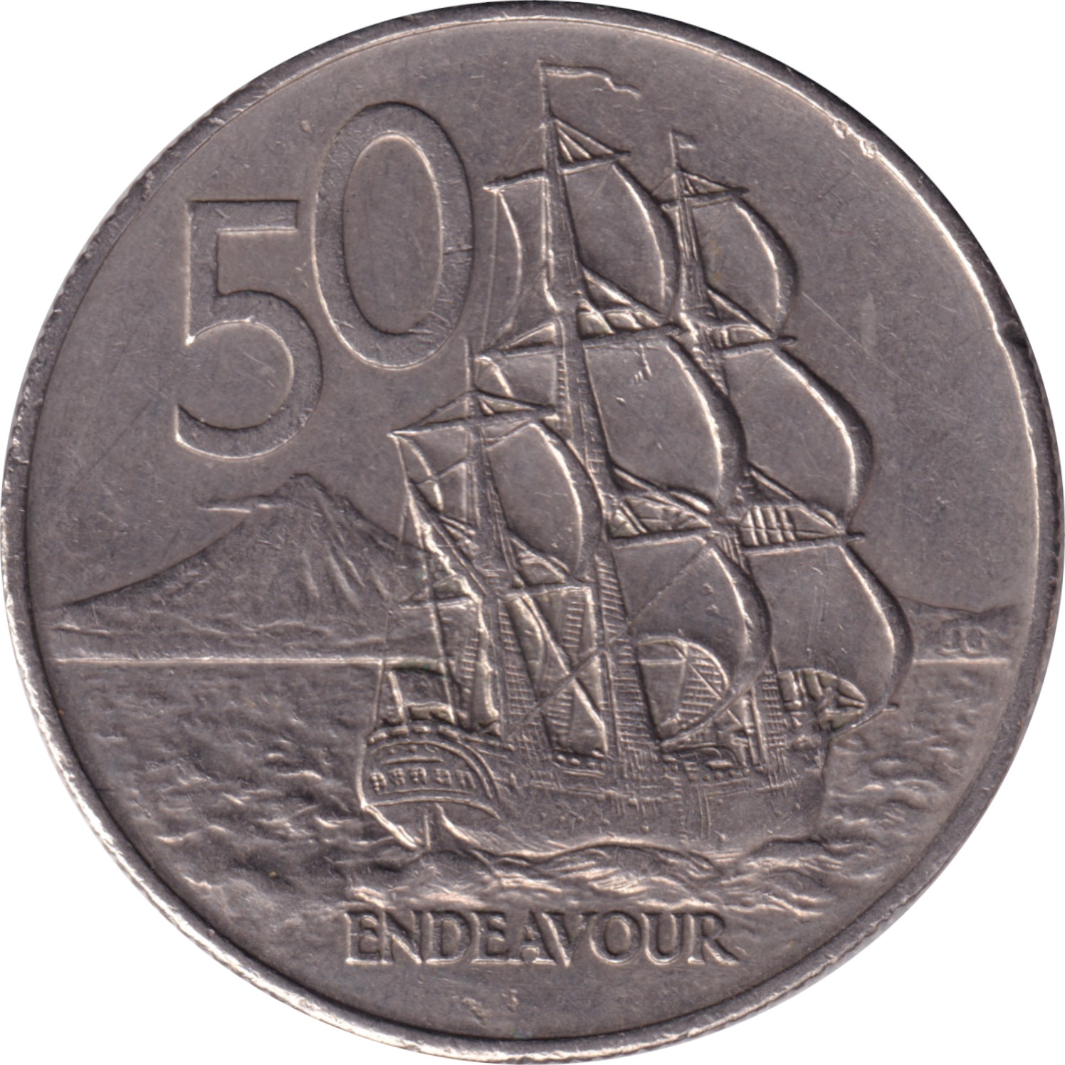 50 cents - Elizabeth II - Buste jeune