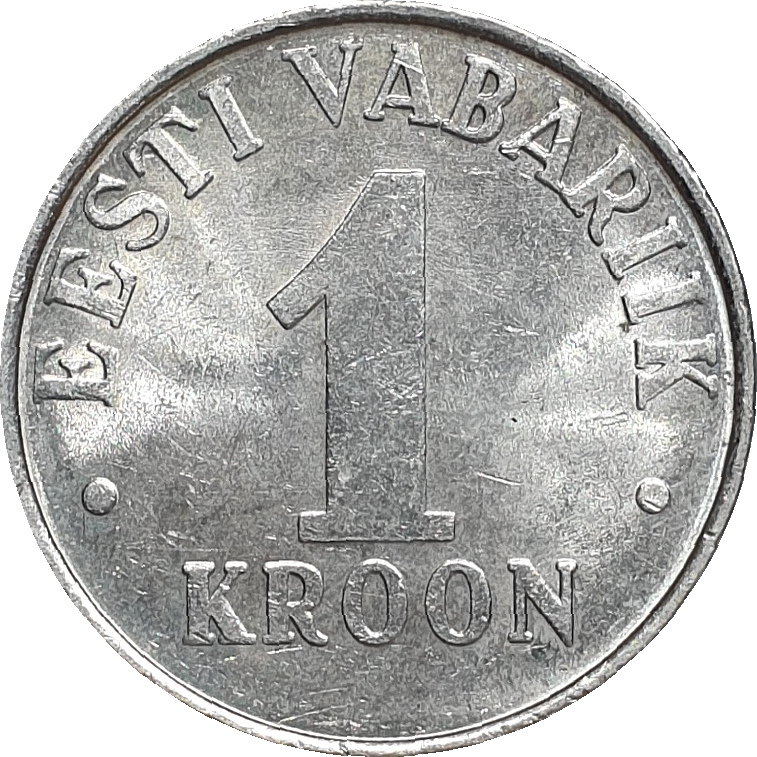 1 kroon - Blason estonien