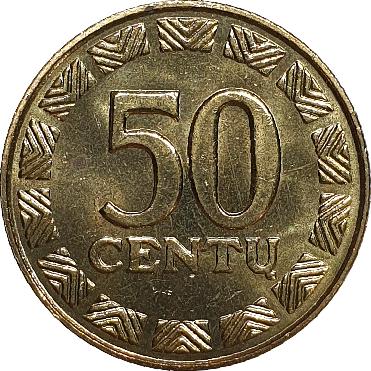 50 centu - Chevalier - Laiton