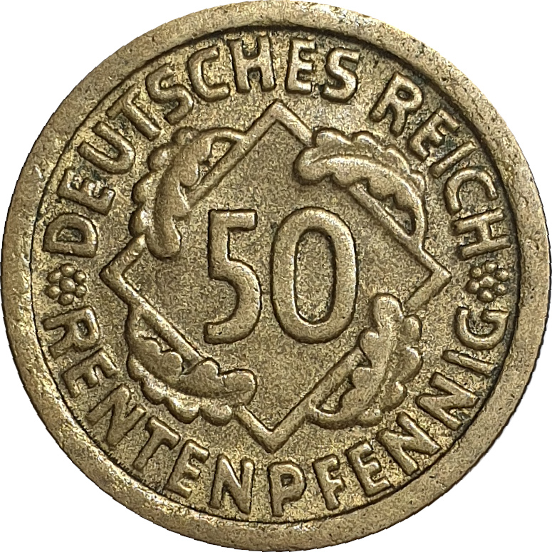 50 pfennig - Épis de blé