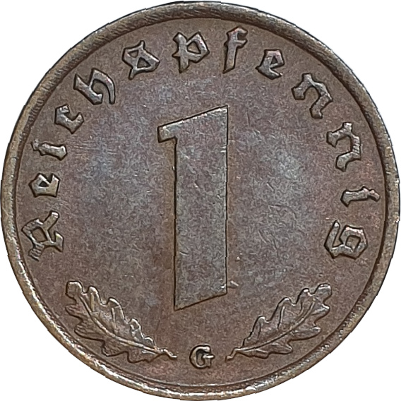 1 pfennig - Premier emblème