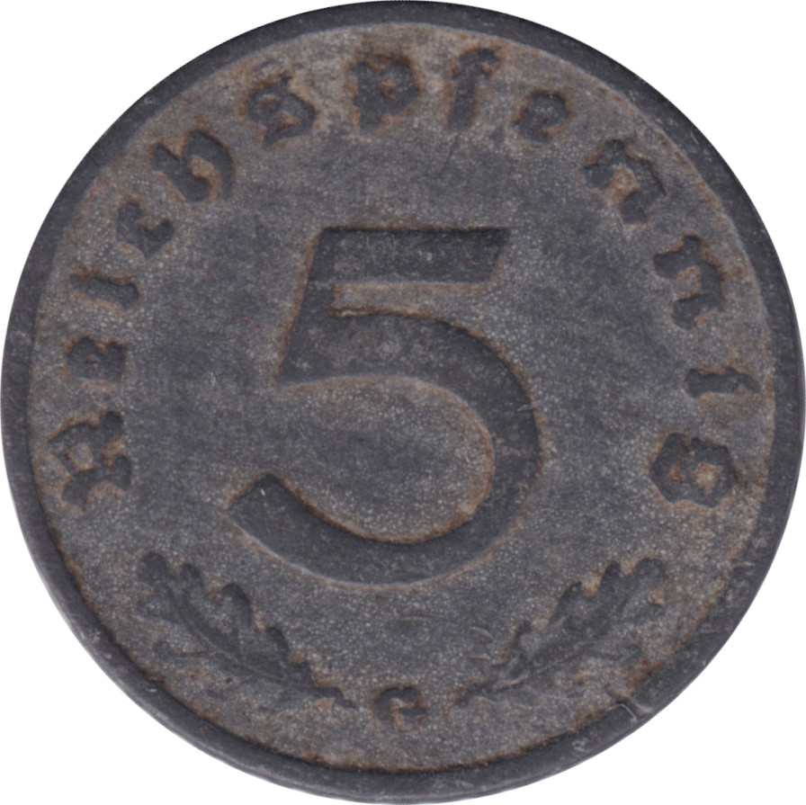 5 pfennig - Second emblem