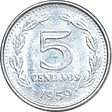 5 centavos - Tête de la liberté