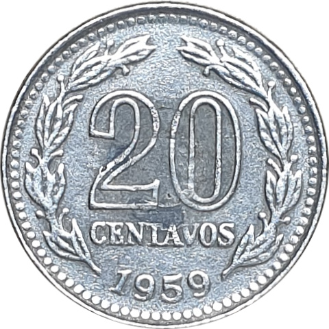 20 centavos - Tête de la liberté
