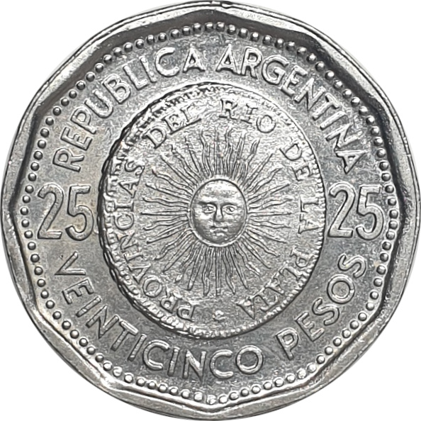 25 pesos - First coin