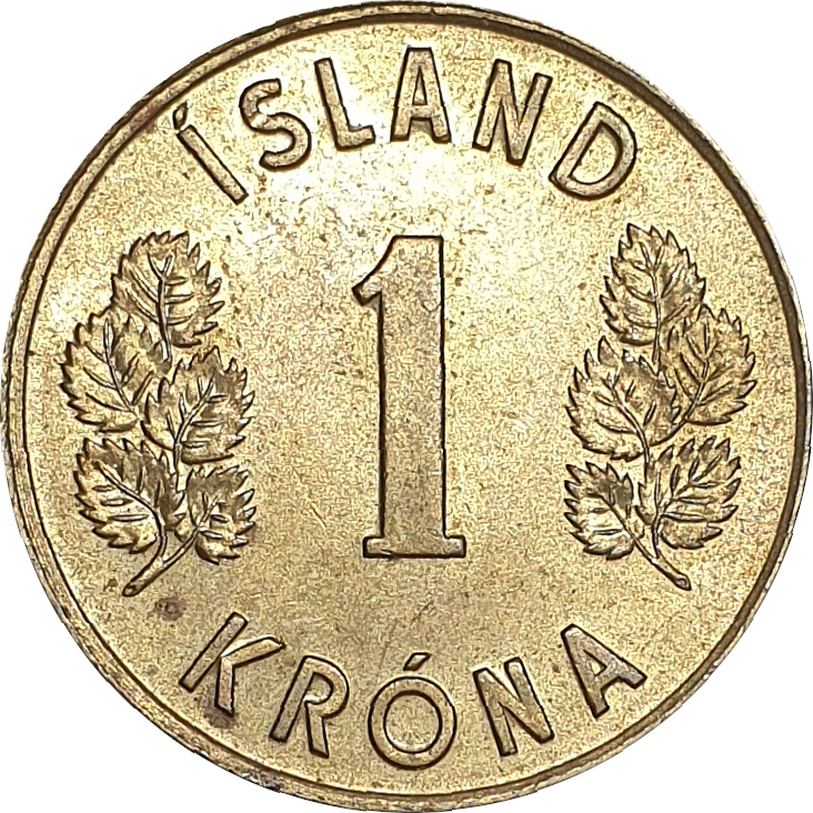 1 krona - Armoiries