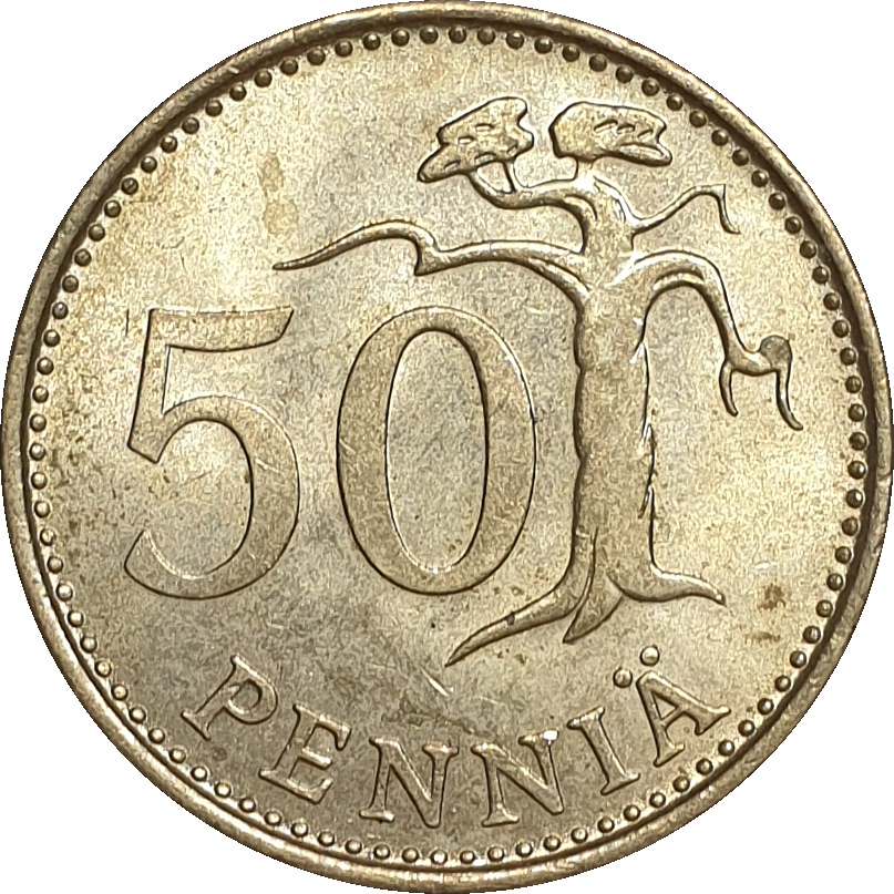 50 pennia - Heraldic Lion