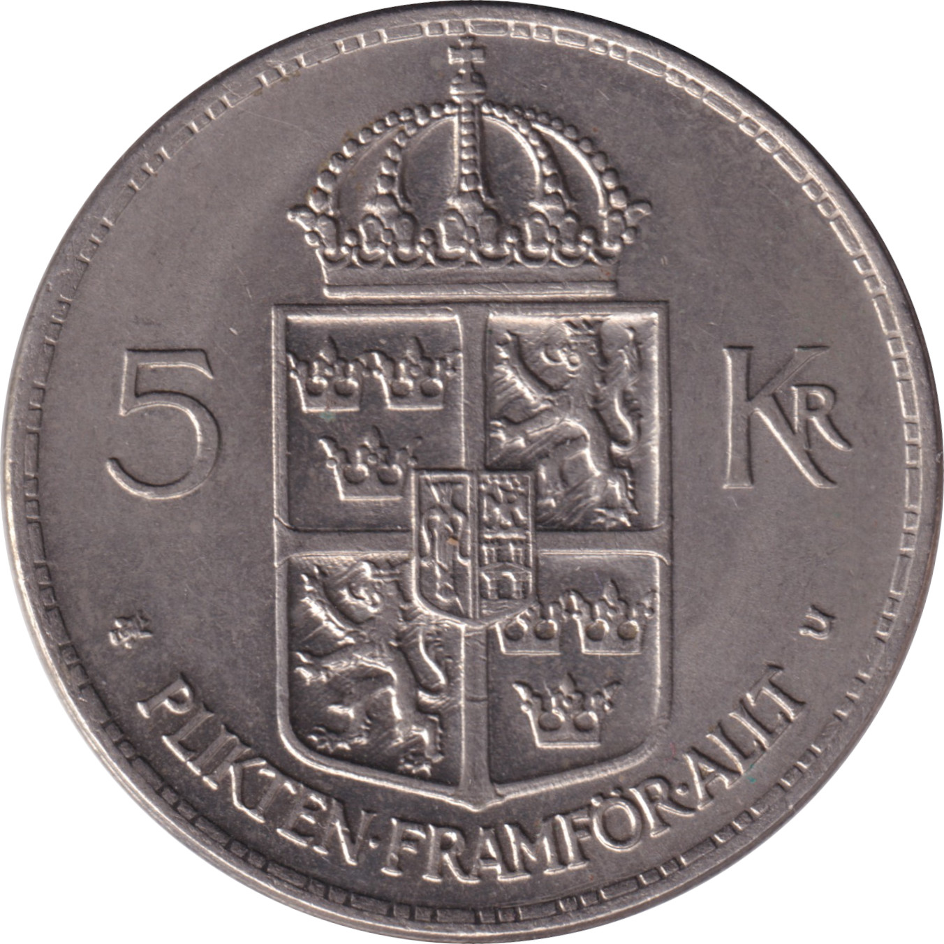 5 kronor - Gustave VI - Old head