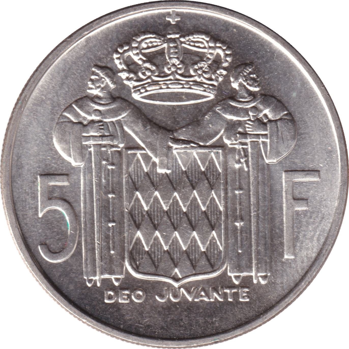 5 francs - Rainier III - Shield