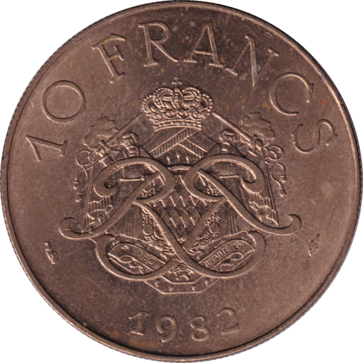 10 francs - Rainier III - Date simple