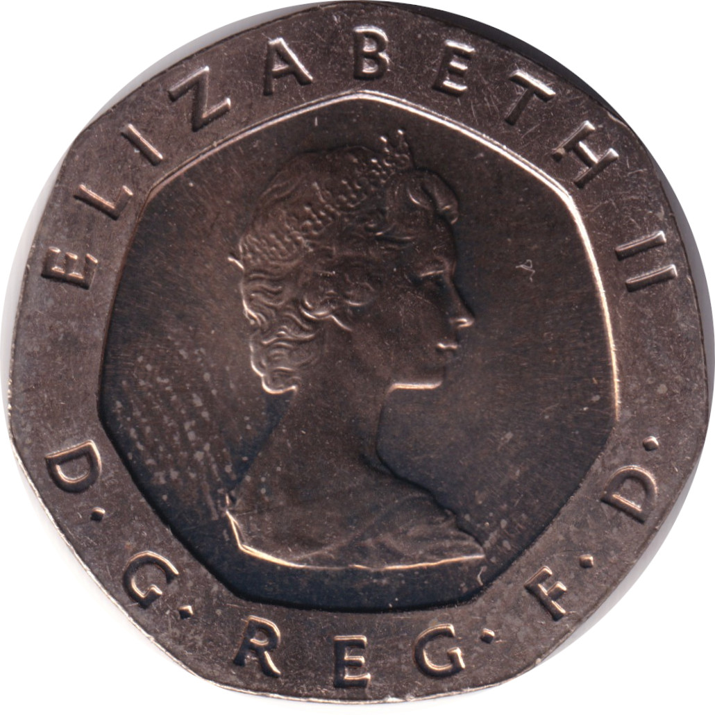 20 pence - Elizabeth II - Young bust