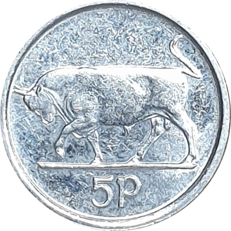 5 pence - EIRE - Type léger