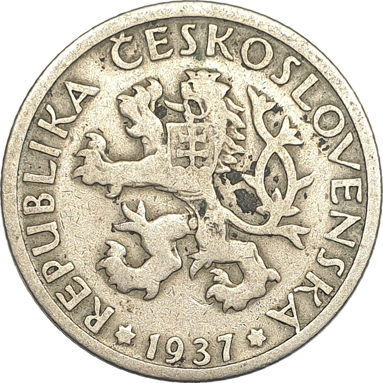 1 koruna - Heraldic Lion - Largest