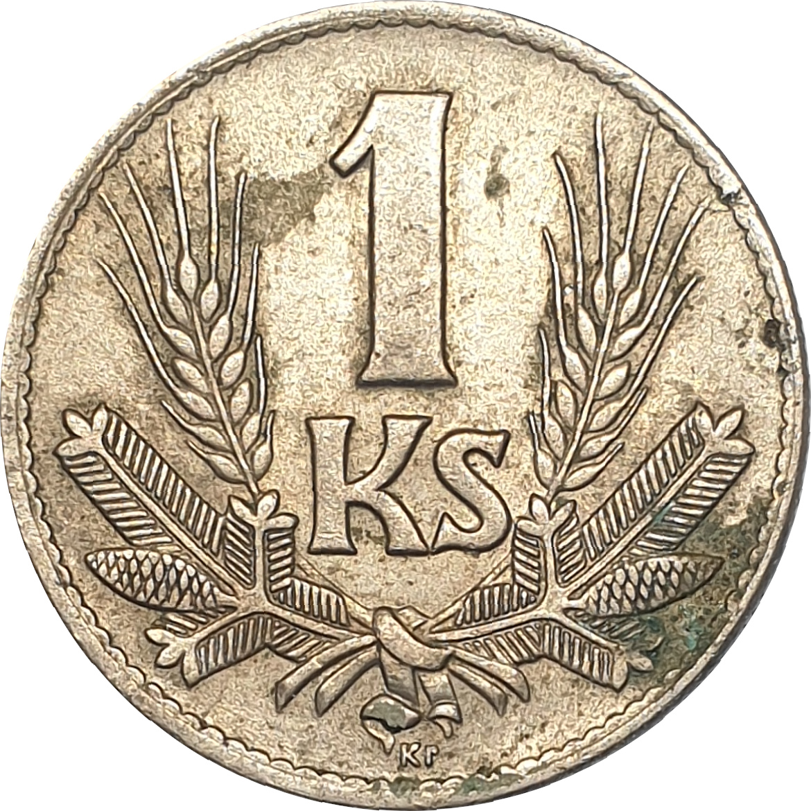 1 koruna - Shield