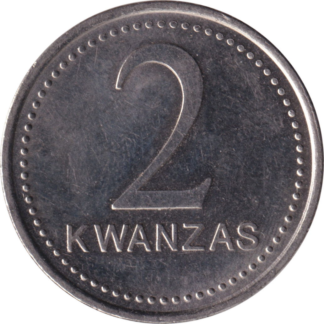 2 kwanzas - Armoiries - REPUBLICA DE ANGOLA