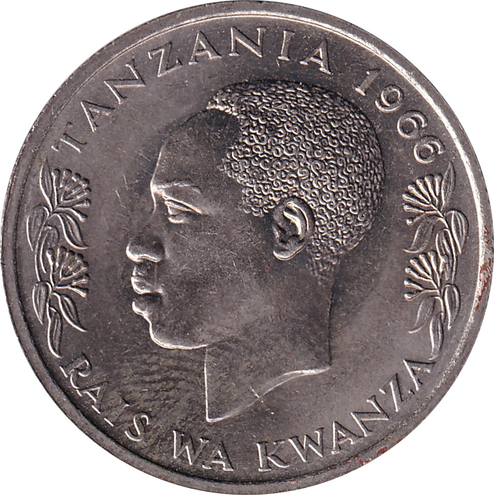 50 senti - President J.K. Nyerere - Cupronickel