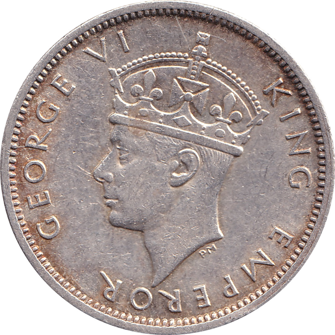 1 shilling - Georges VI - Petite tête