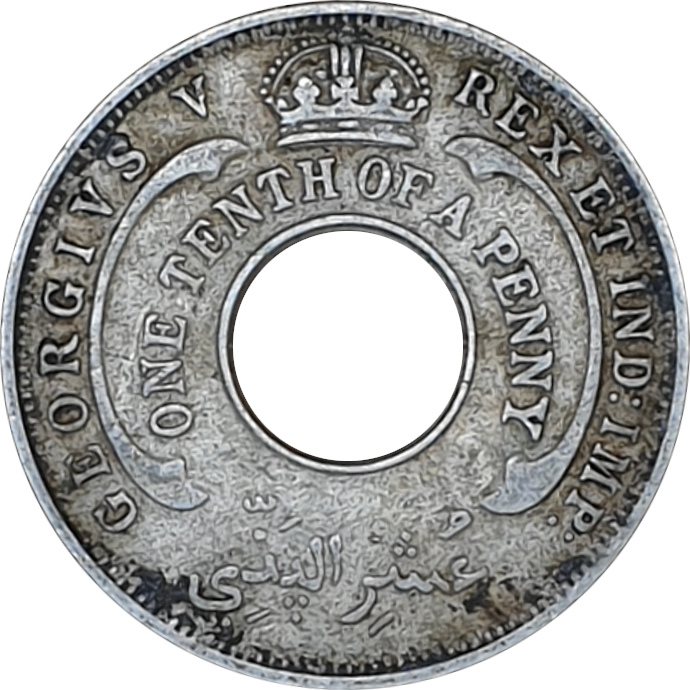 1/10 penny - George V