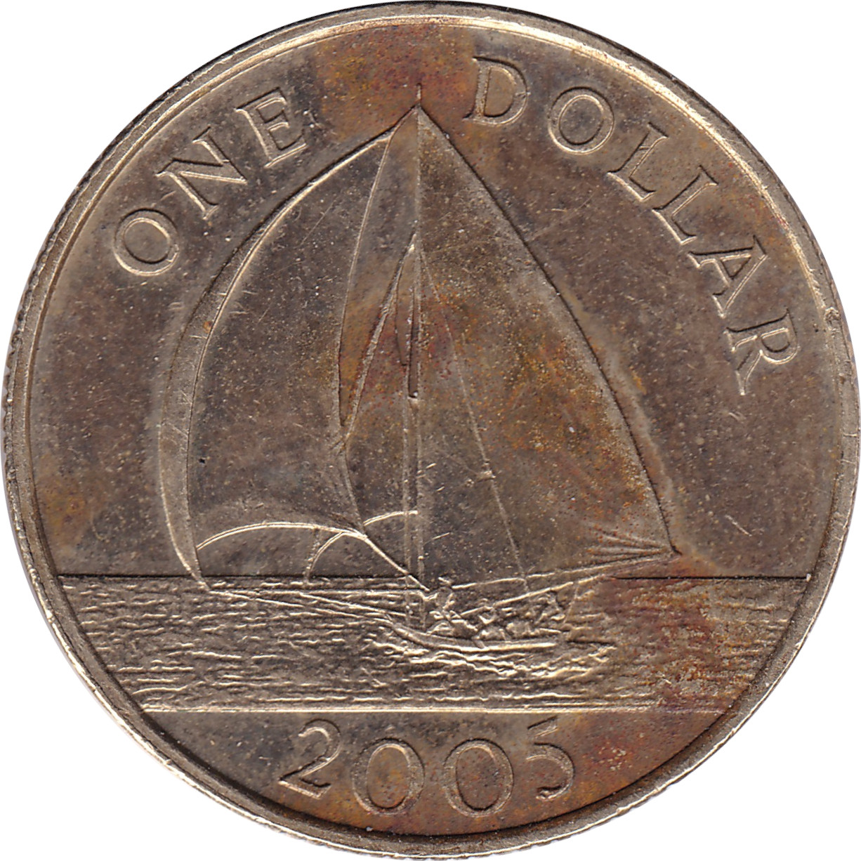 1 dollar - Elizabeth II - Tête âgée
