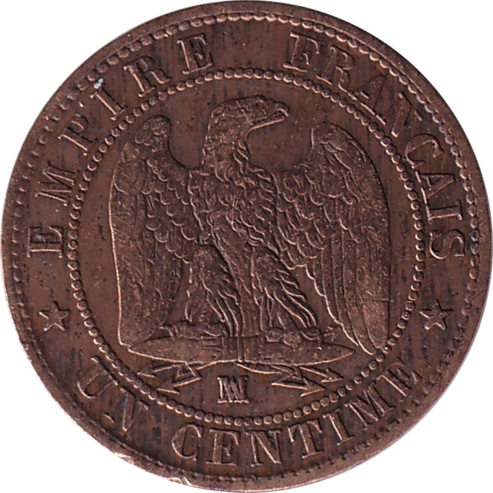 1 centime - Napoléon III - Tête nue