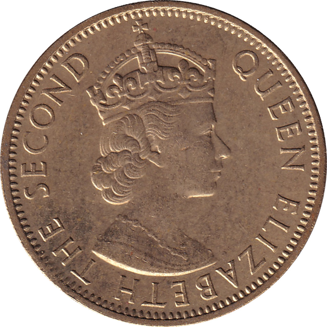 1/2 penny - Elizabeth II - Shield