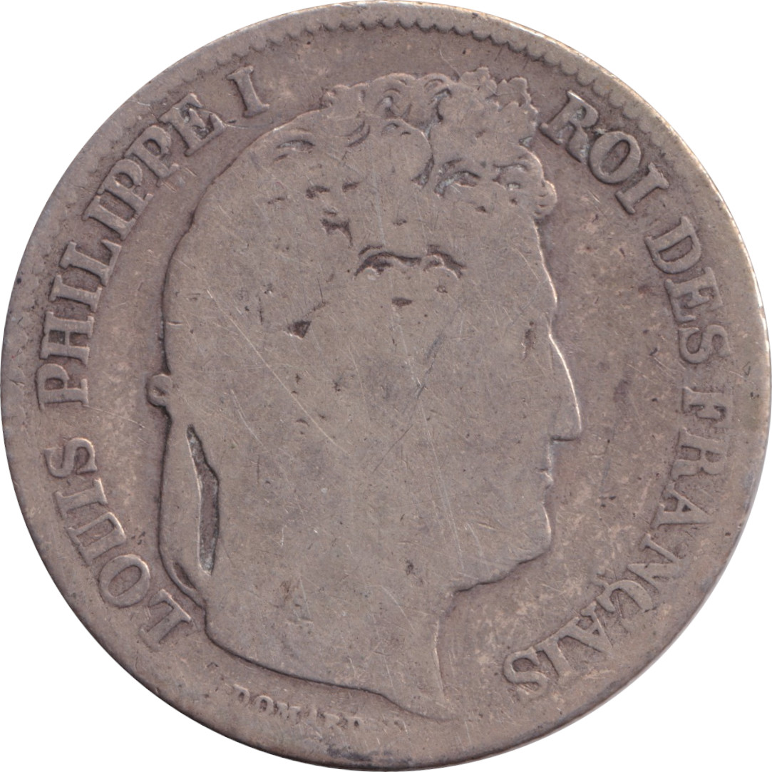 1 franc - Louis Philippe I - Laureate head