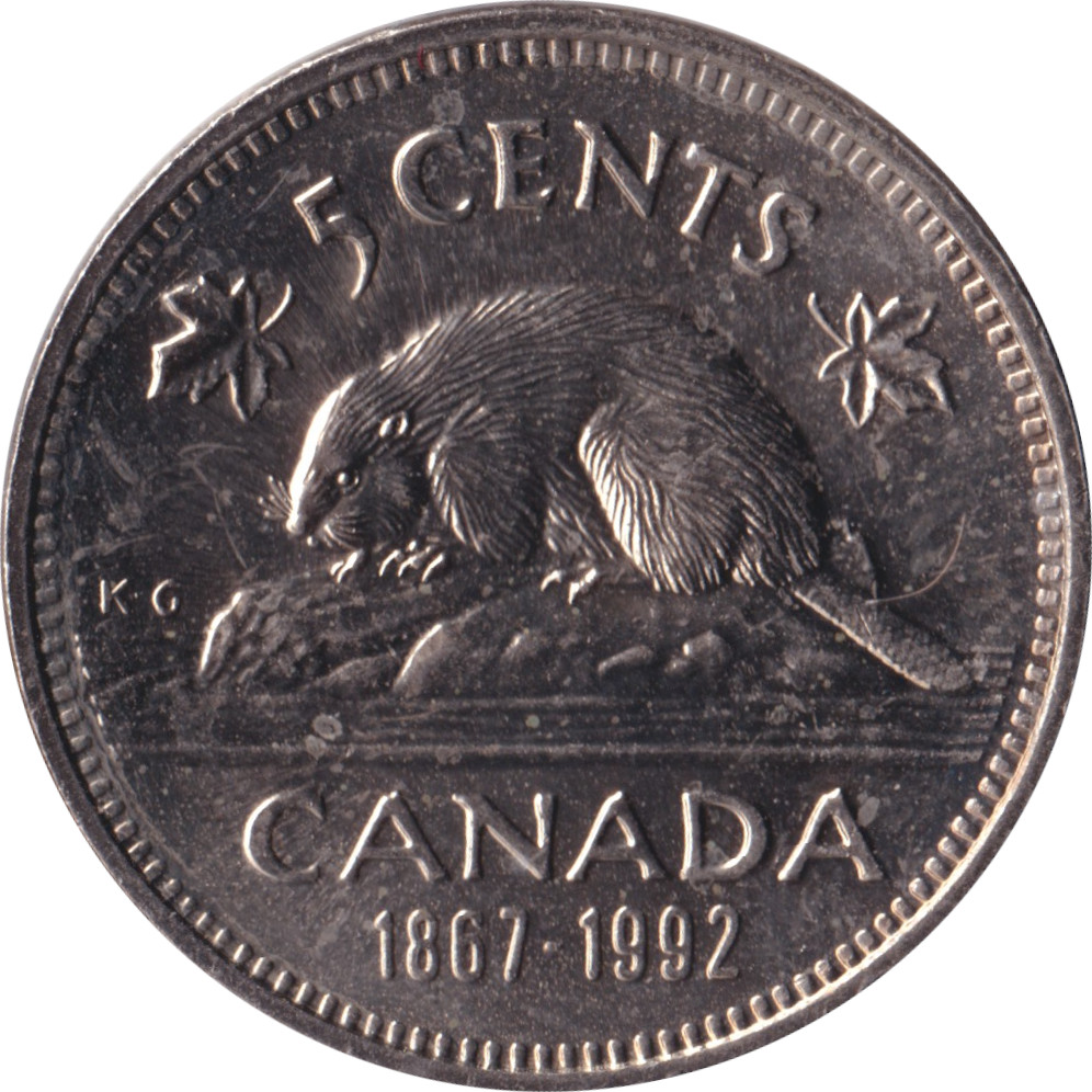 5 cents - Confédération - 125 years