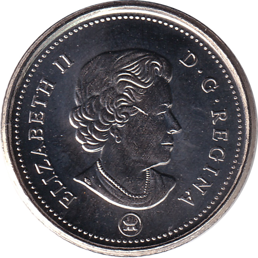10 cents - Elizabeth II - Tête agée
