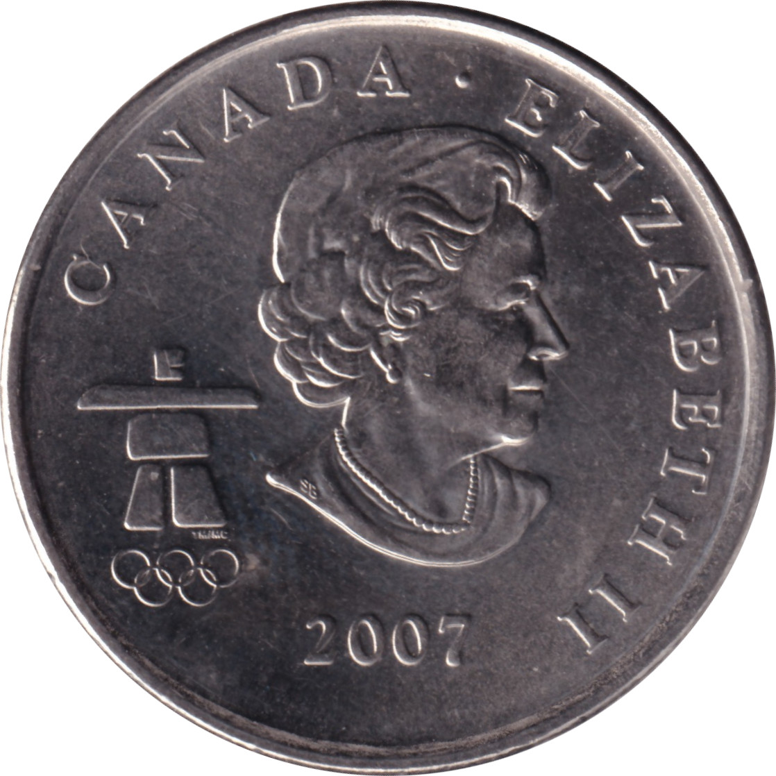 25 cents - Olympiades de Vancouver - Curling