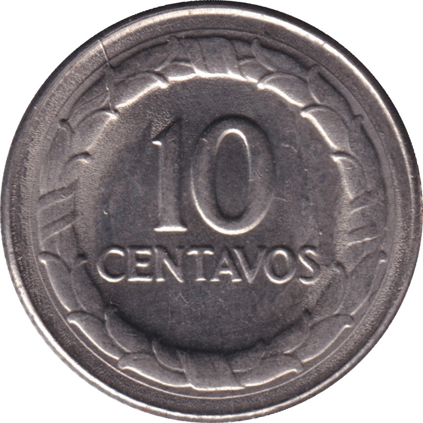 10 centavos - Santander - Grande tête