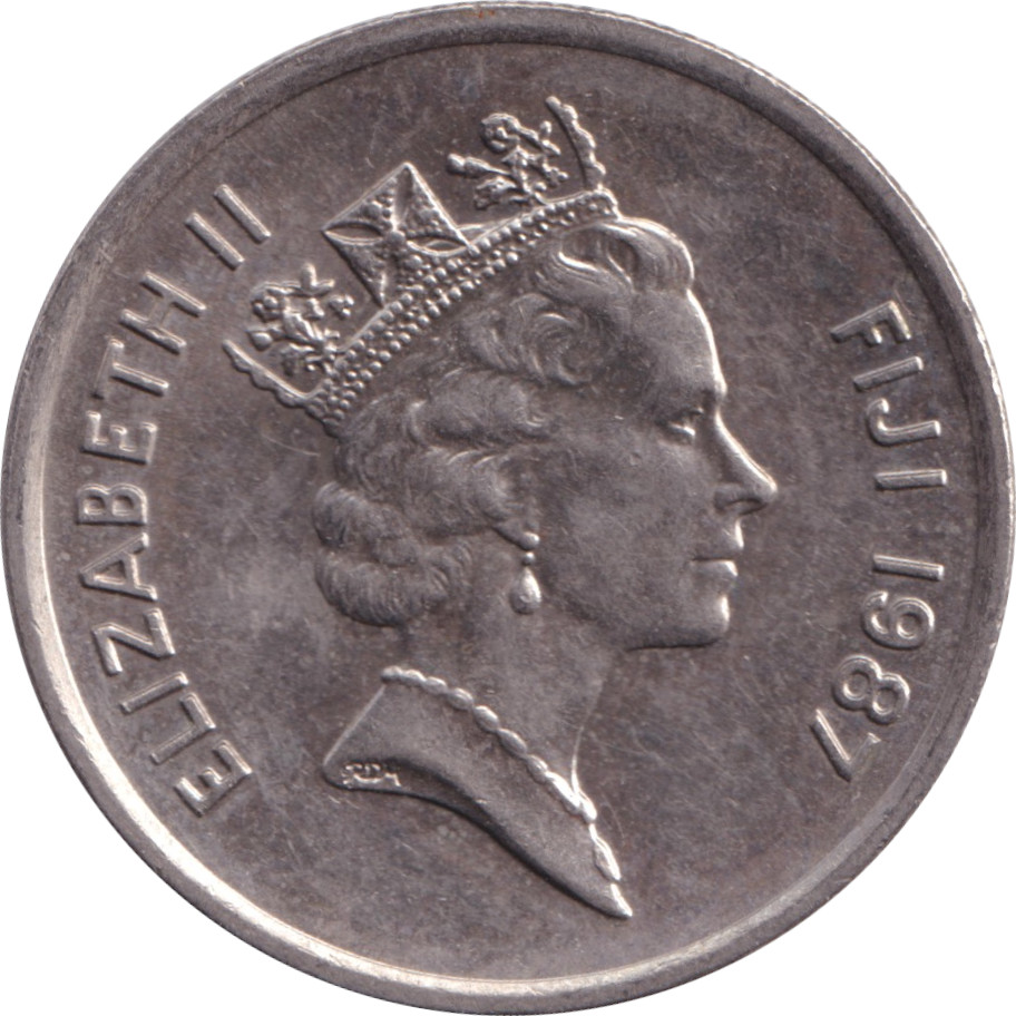 5 cents - Élizabeth II - Tête mature - Lourde