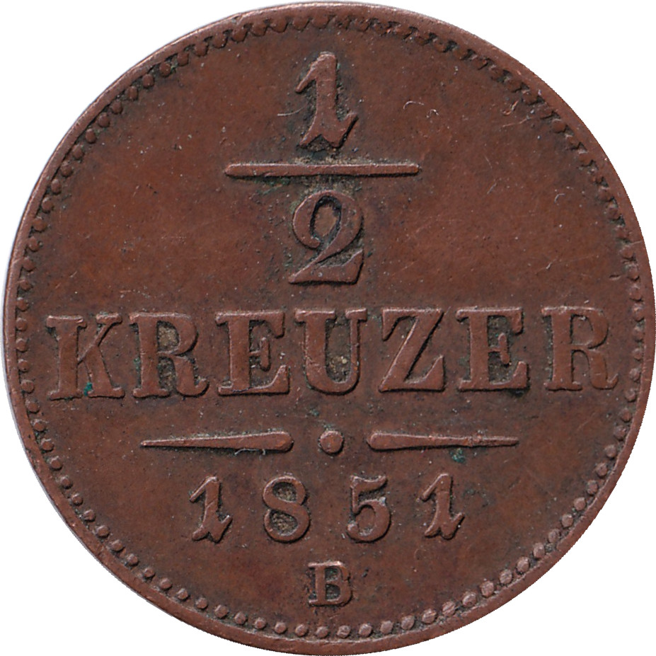 1/2 kreuzer - Franz Jospeh I