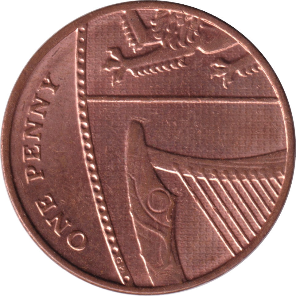 1 penny - Elizabeth II - Tête historique