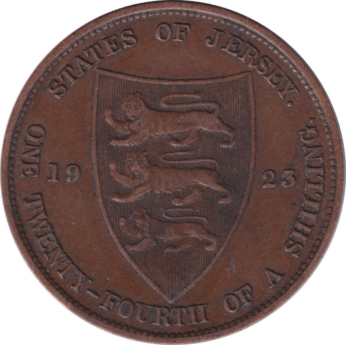 1/24 shilling - Georges V - Premier blason