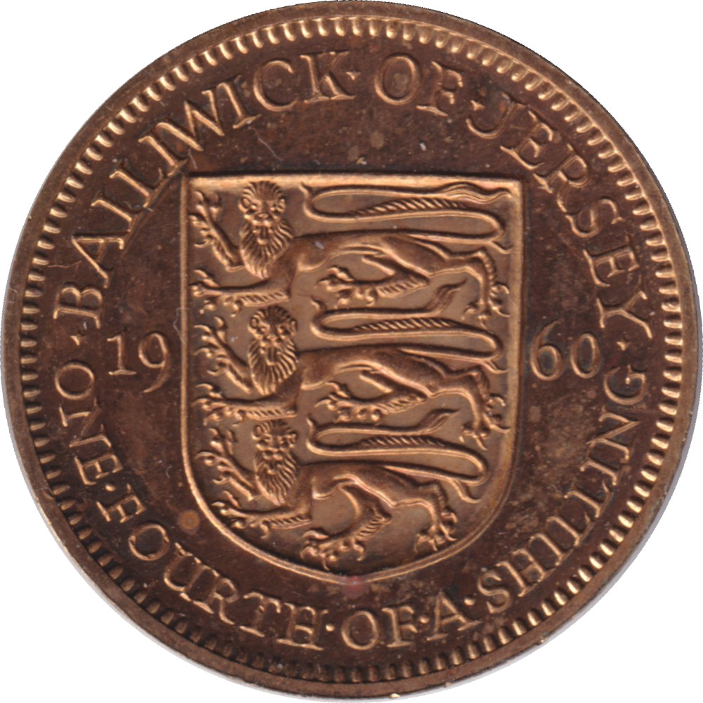 1/4 shilling - Elizabeth II - Ronde