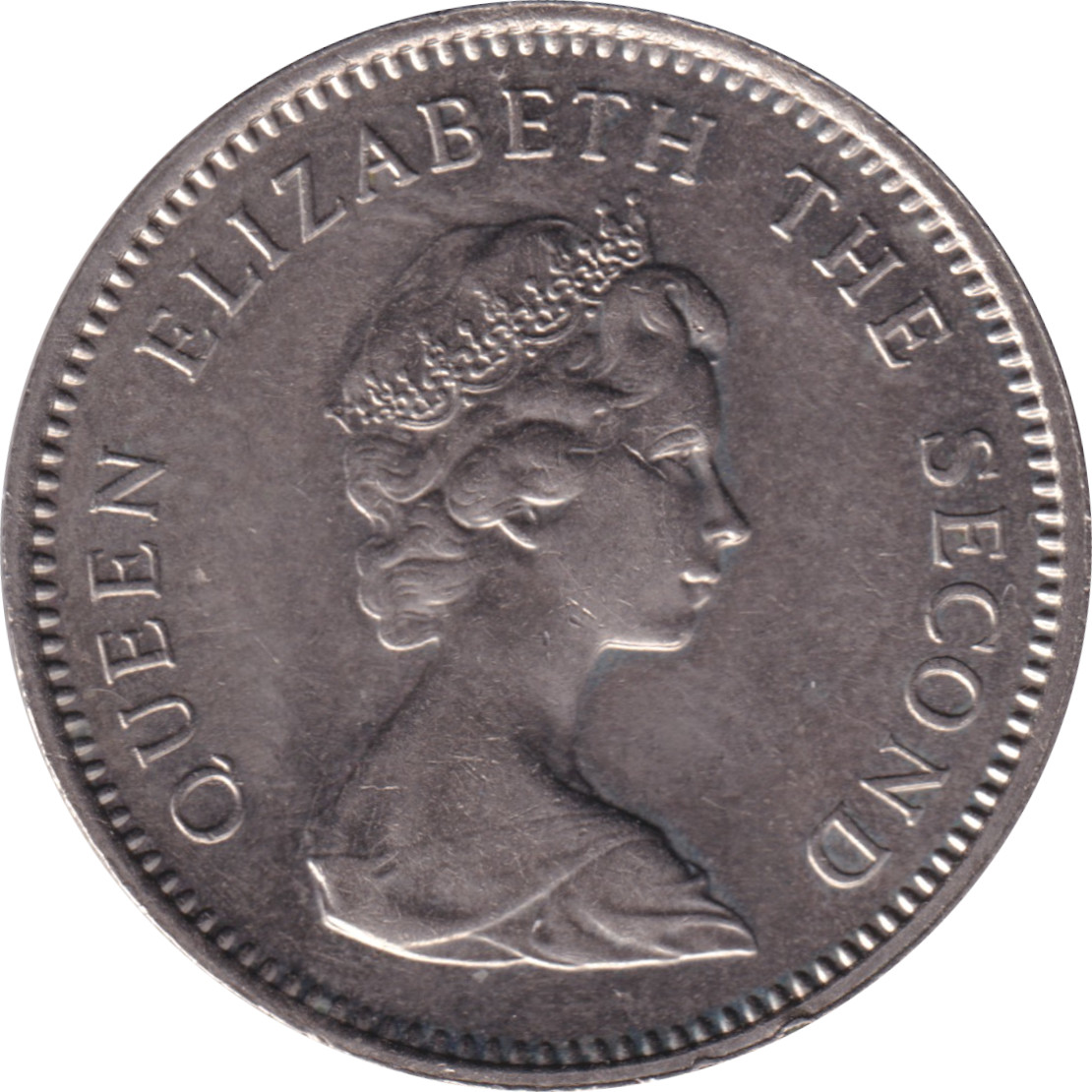 5 pence - Elizabeth II - Buste jeune - New Pence