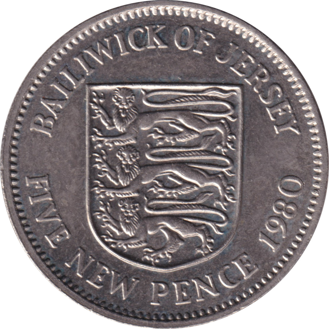5 pence - Elizabeth II - Buste jeune - New Pence