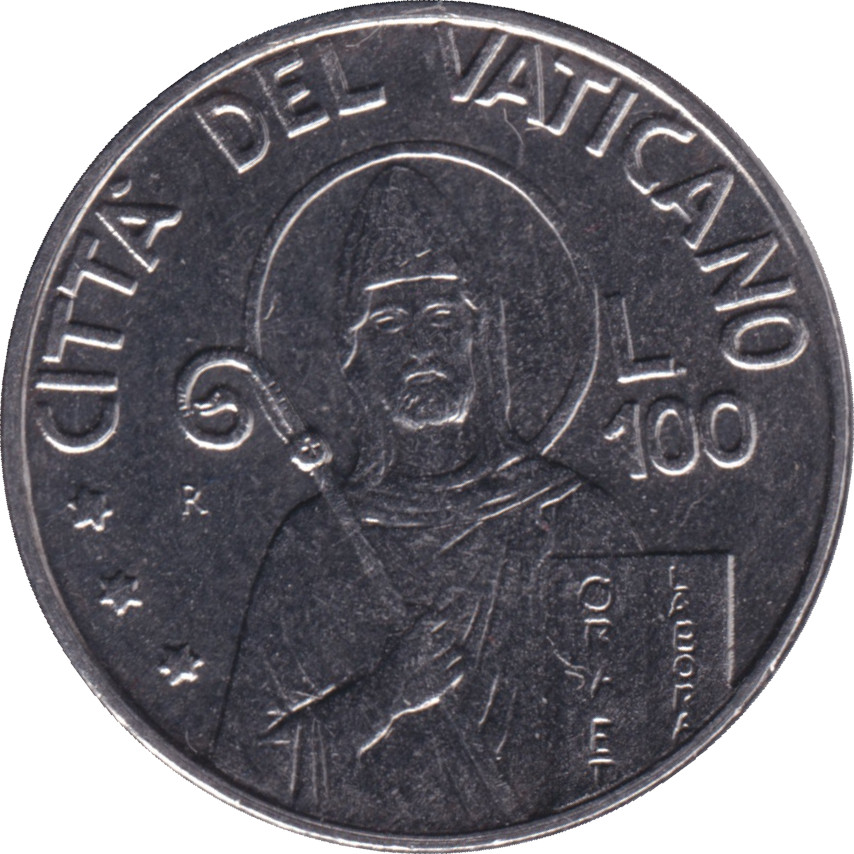 100 lire - John Paul II - Évêque