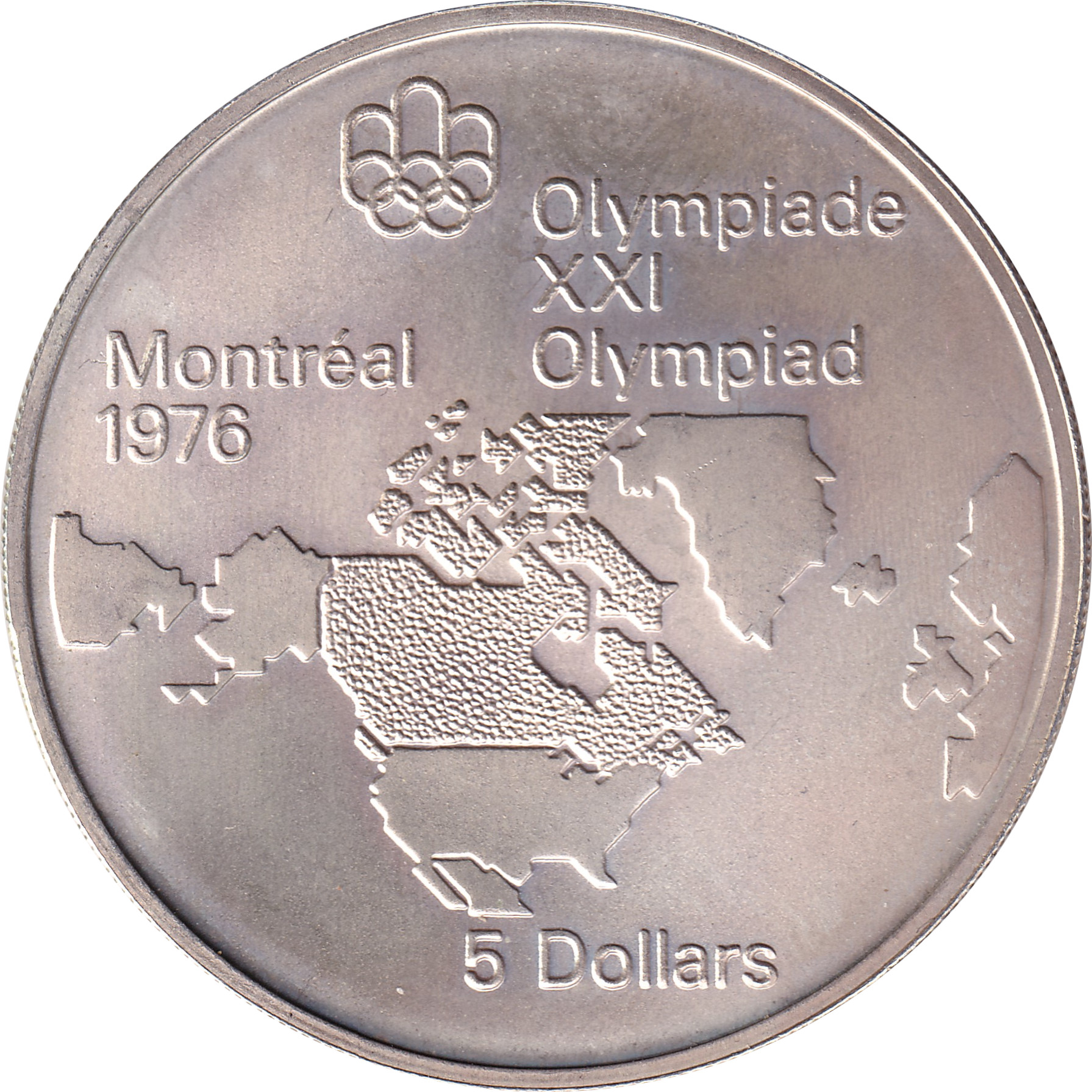 5 dollars - Olympiades de Montréal - Carte