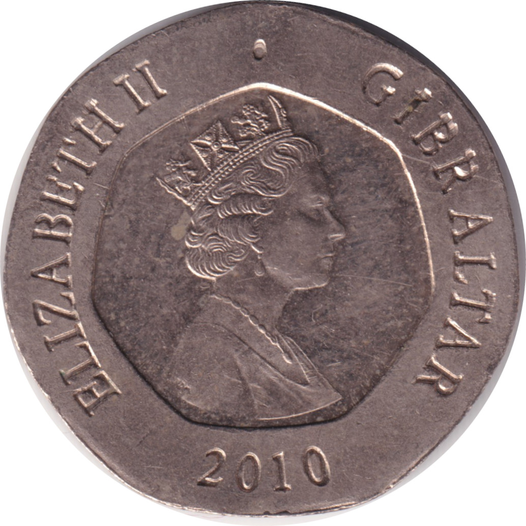 20 pence - Elizabeth II - Buste agé - Clefs -  Type 1