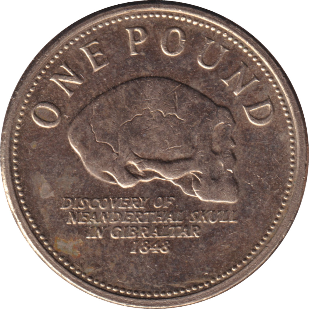 1 pound - Elizabeth II - Grand buste agé