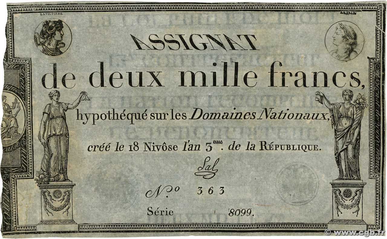 2000 francs - Domaines nationaux